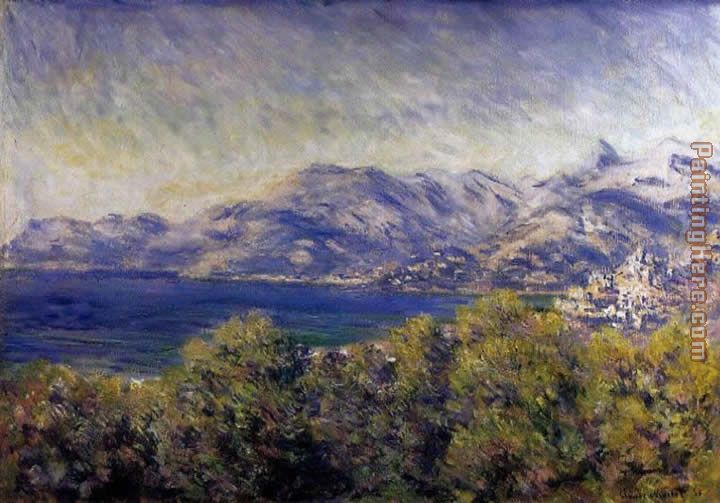 View of Ventimiglia painting - Claude Monet View of Ventimiglia art painting